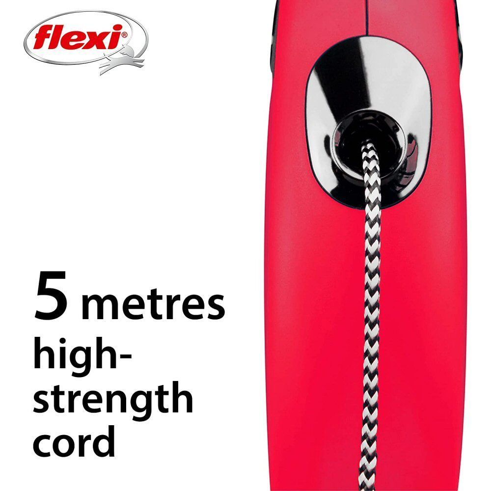 Flexi 5m Small Red New Classic Cord Retractable Dog Lead