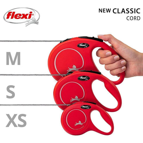 Flexi 5m Small Red New Classic Cord Retractable Dog Lead
