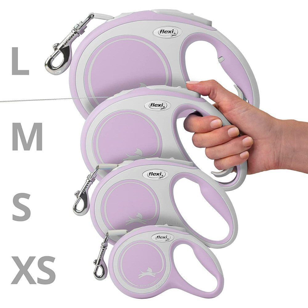 Flexi 5m Large Blue New Comfort Tape Retractable Dog Lead