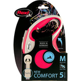 Flexi 5m Medium Red New Comfort Tape Retractable Dog Lead