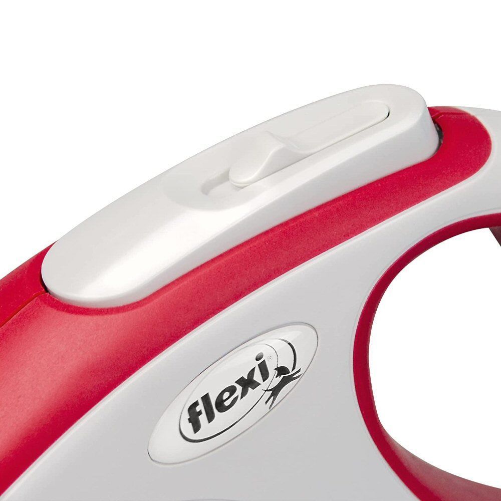 Flexi 5m Medium Red New Comfort Tape Retractable Dog Lead