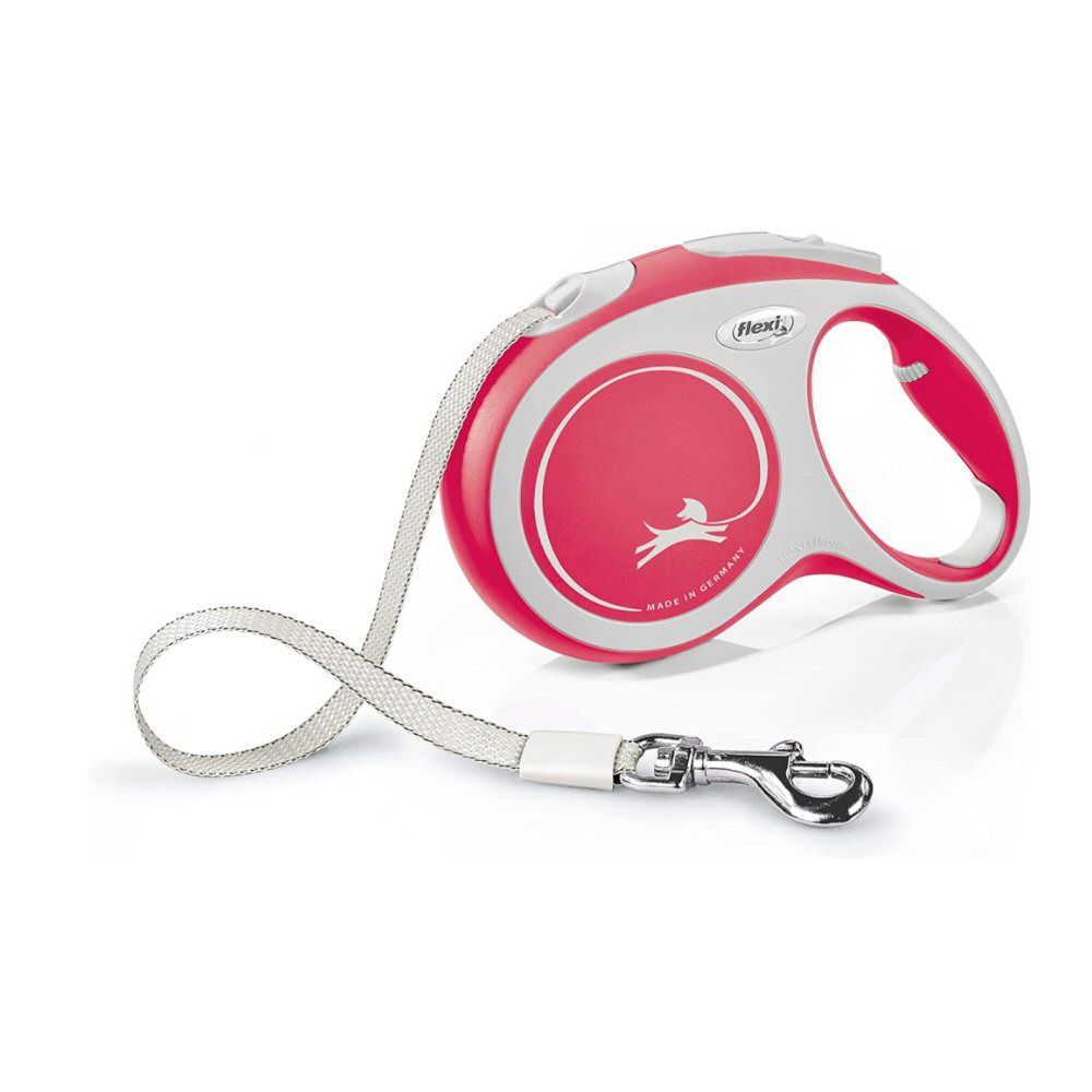 Flexi Red New Comfort Tape Retractable Dog Lead
