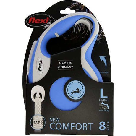 Flexi Blue New Comfort Tape Retractable Dog Lead