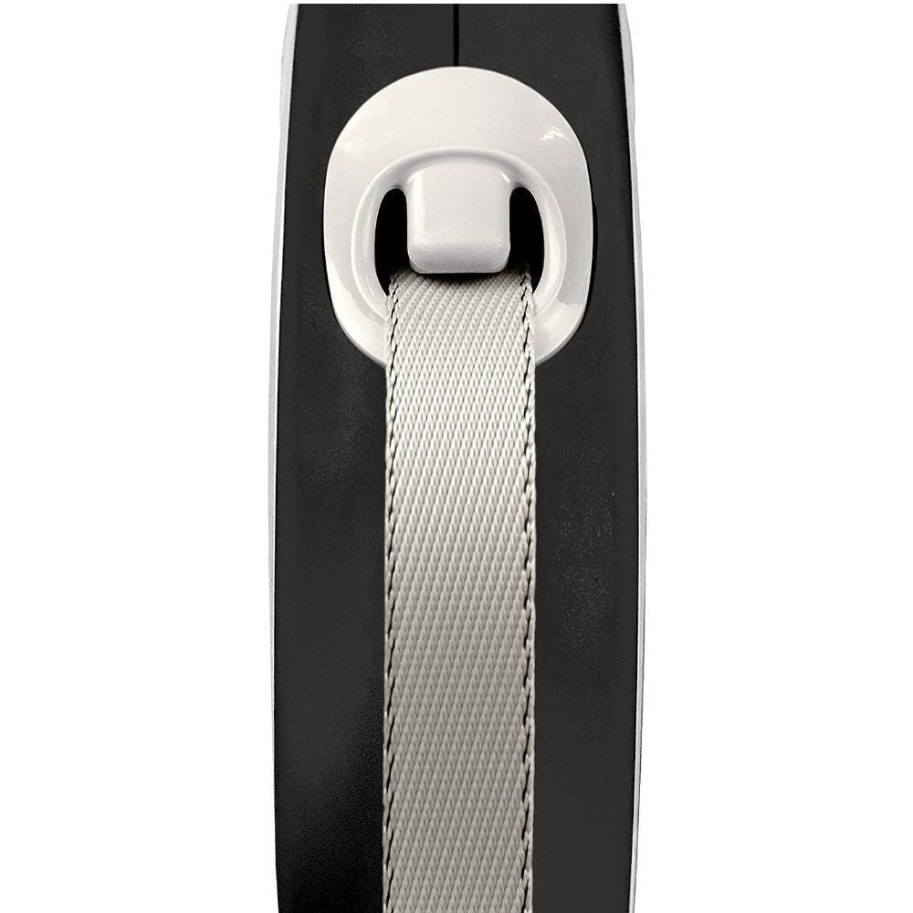 Flexi Black New Comfort Tape Retractable Dog Lead