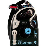 Flexi Black New Comfort Tape Retractable Dog Lead