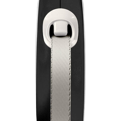 Flexi 8m Large Black New Comfort Tape Retractable Dog Lead