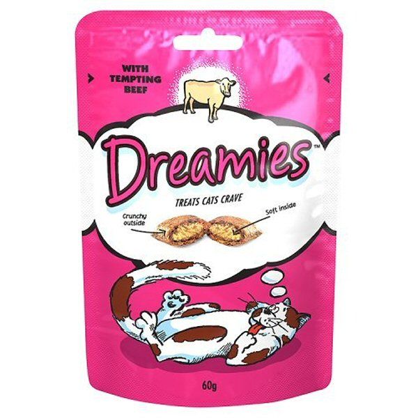 Dreamies 60g Dreamies Cat Crave Treat with Tempting Beef