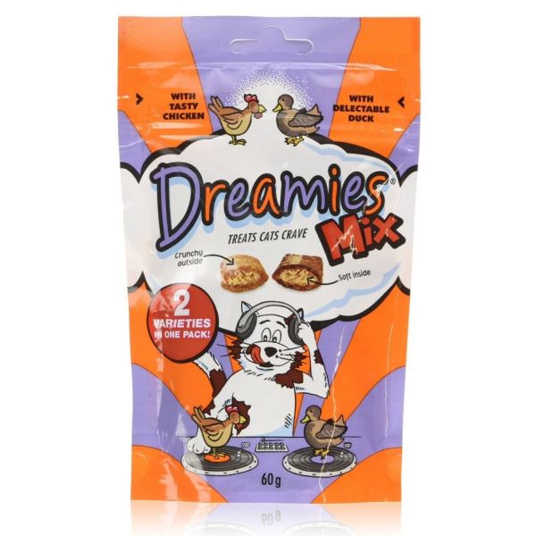 Dreamies 60g Dreamies Cat Crave Treat With Tasty Chicken And Delectable Old Railway Line Garden 9889