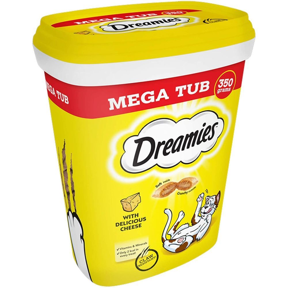 Dreamies 350g Cheese Mega Tub Cat Treats