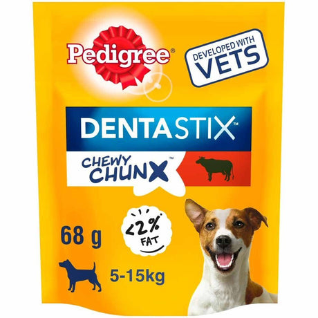 Pedigree 68g Dentastix Chewy Chunx Mini Beef Dog Treats