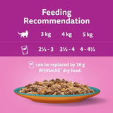 Whiskas 40 x 85g Surf & Turf Adult Cat Food Pouches in Jelly