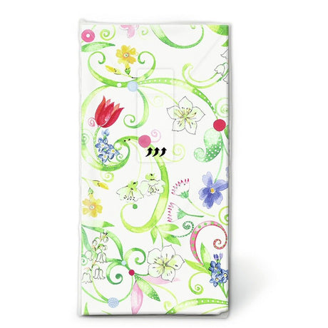 N.J Products Floral Pattern Hanky (Pack of 10)