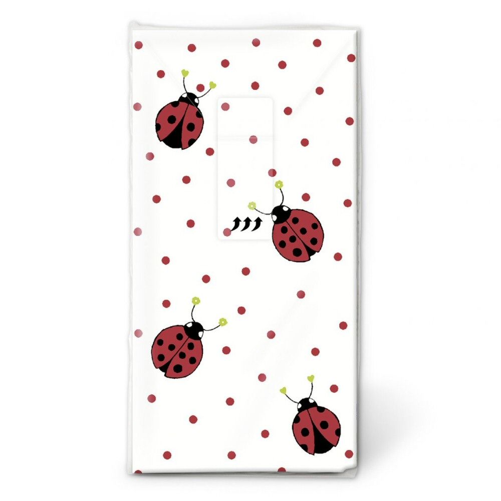 N.J Products Ladybirds & Polka Dot Hanky (Pack of 10)