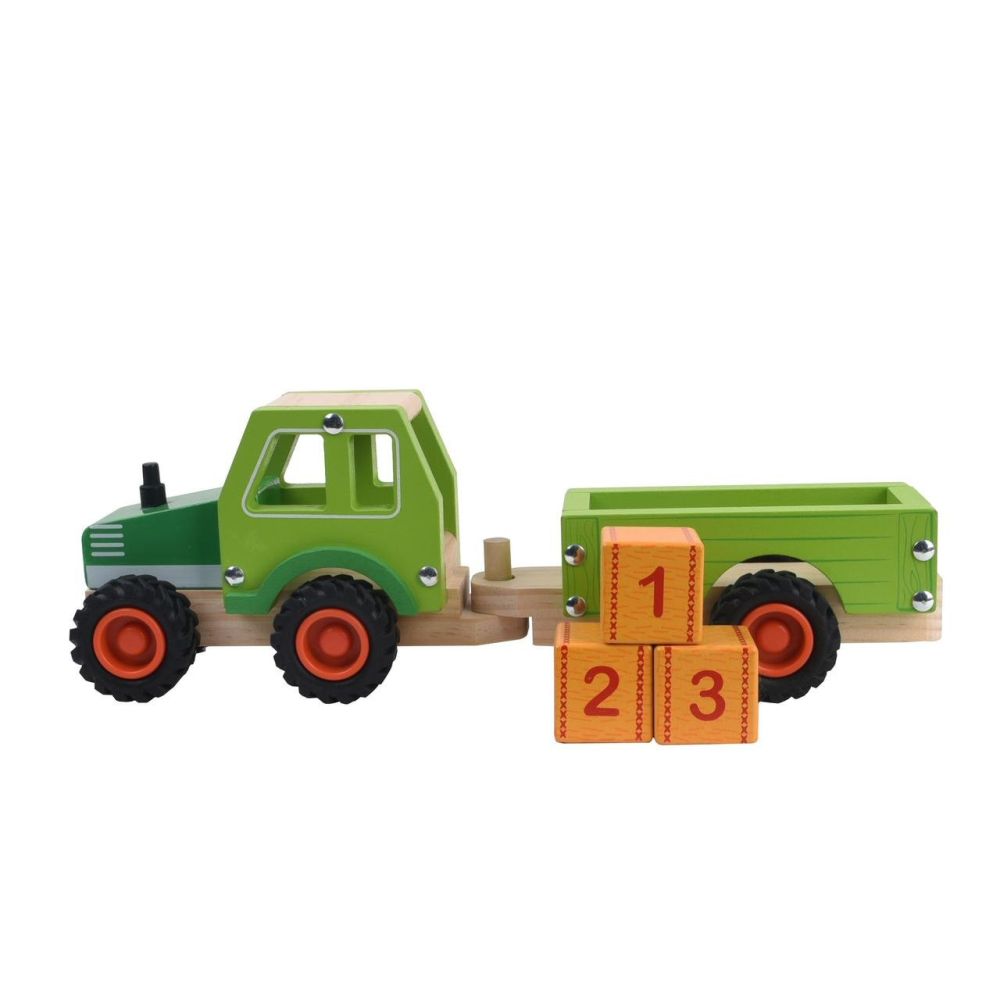 Jumini Tractor and Trailer (with Bales)