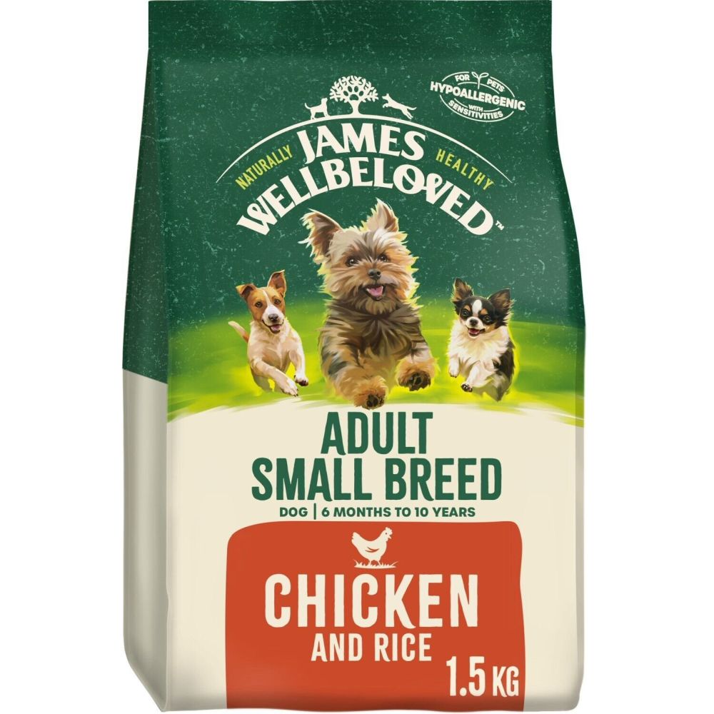 James Wellbeloved 1.5kg Chicken & Rice Adult Small Breed Dog Food