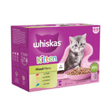 Whiskas 12 x 85g Mixed Menu Kitten Food Pouches in Jelly