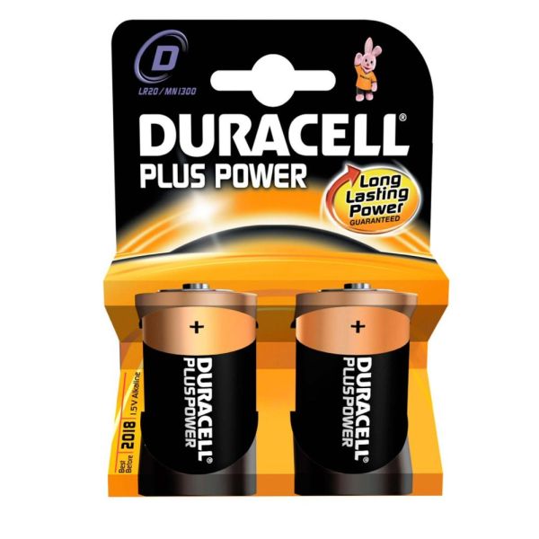 Duracell Size D Batteries Twin Pack