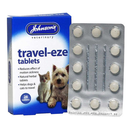 Johnsons Pack of 24 Travel-eze Tablets for Dogs & Cats