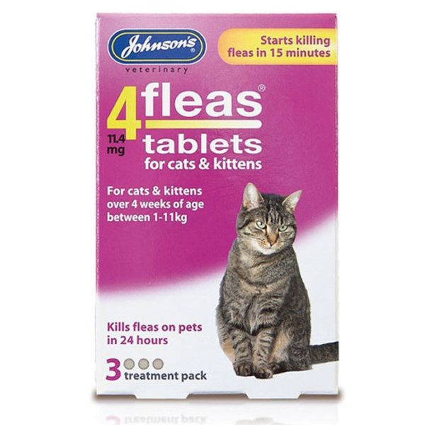 Johnson's 4fleas Cat & Kitten 3 Treatment Pack