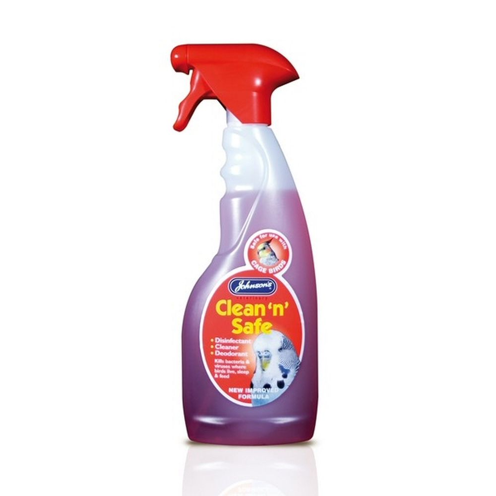 Johnsons 500ml Clean & Safe Bird Cage Disinfectant Spray