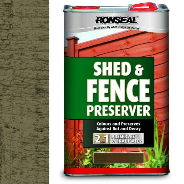 Ronseal 5 Litre Dark Brown Shed & Fence Preserver