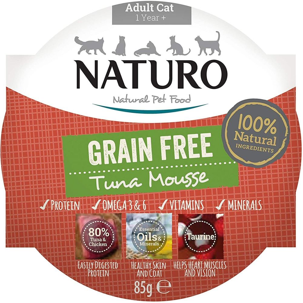 Naturo 85g Adult Cat Tray Tuna Mousse