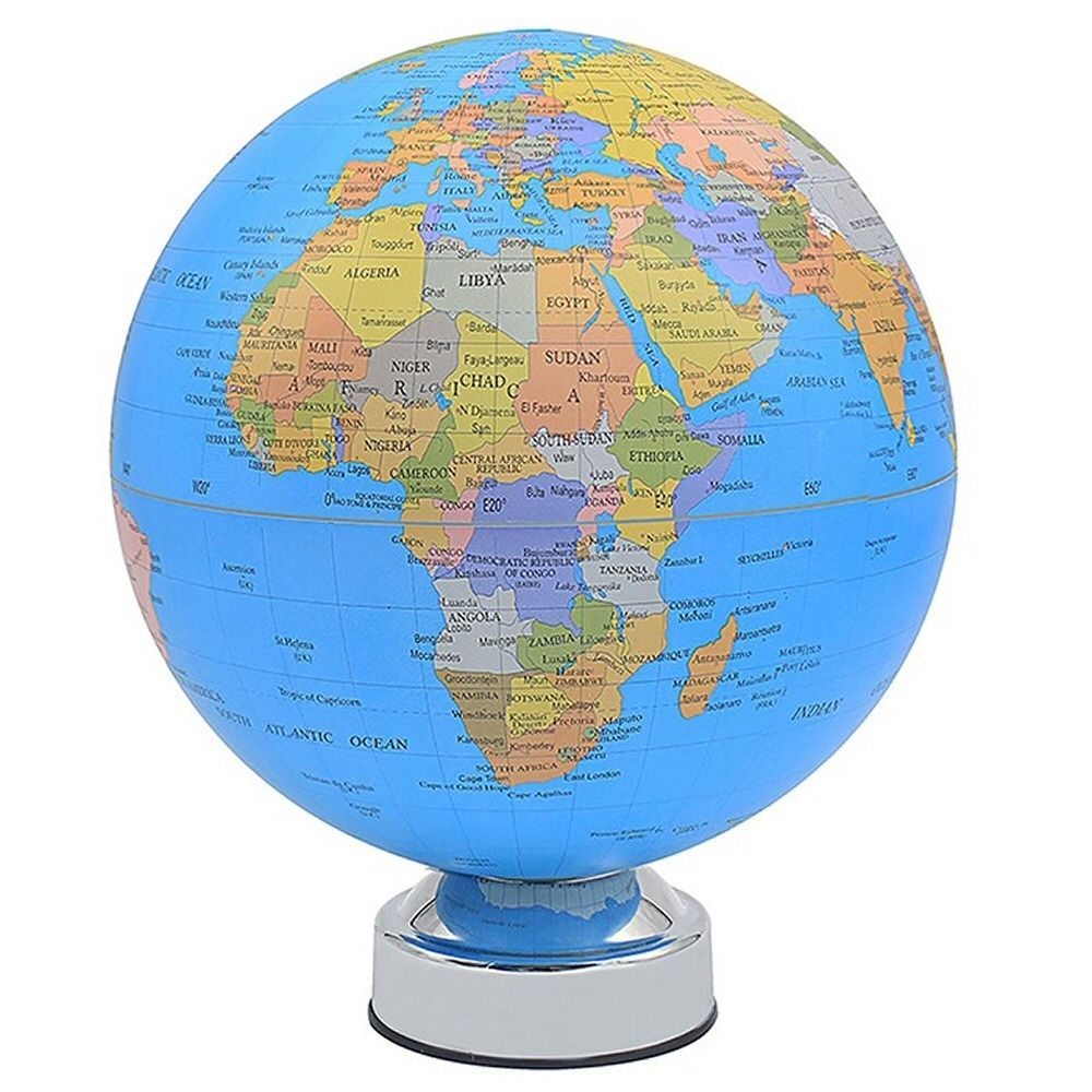 Joe Davies Blue Rotating Globe