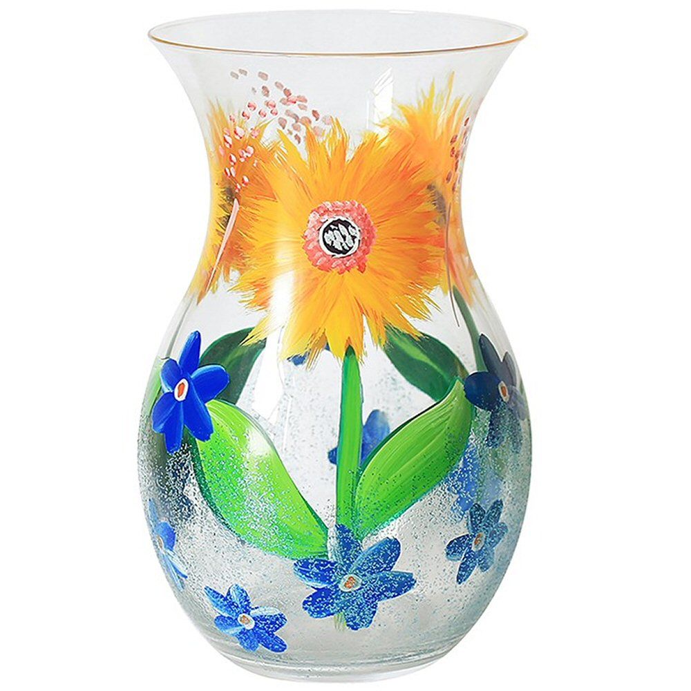 Lynsey Johnstone Hand Painted Sunflowers Vase