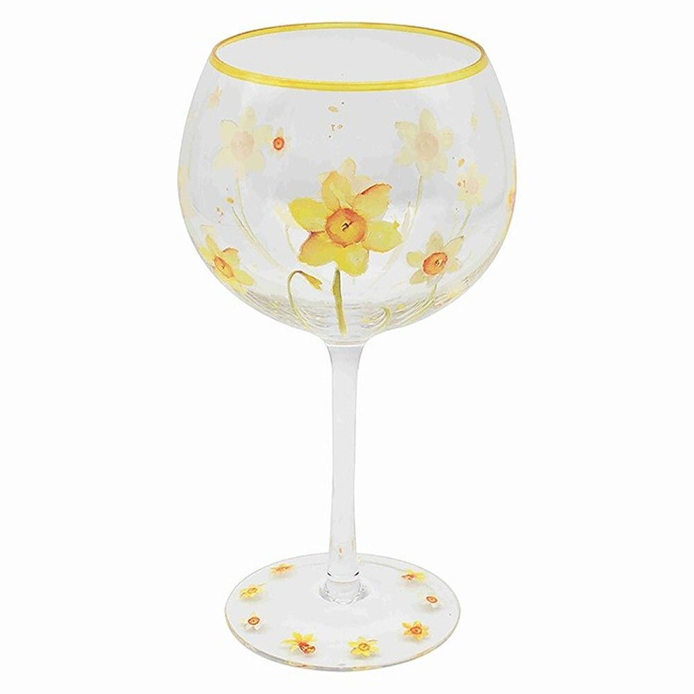 Lesser & Pavey 21cm Spring Daffodils Gin Glass