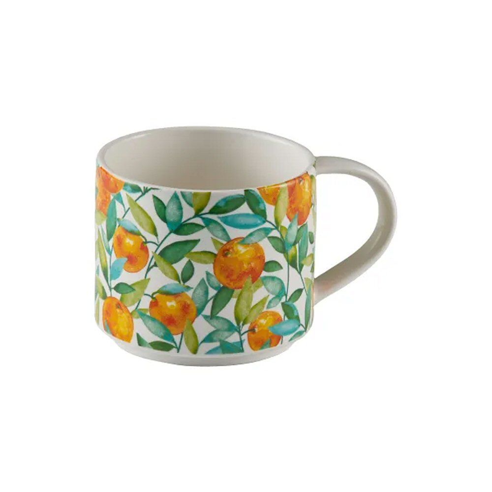 Price & Kensington 350ml Orange Trail Ceramic Mug