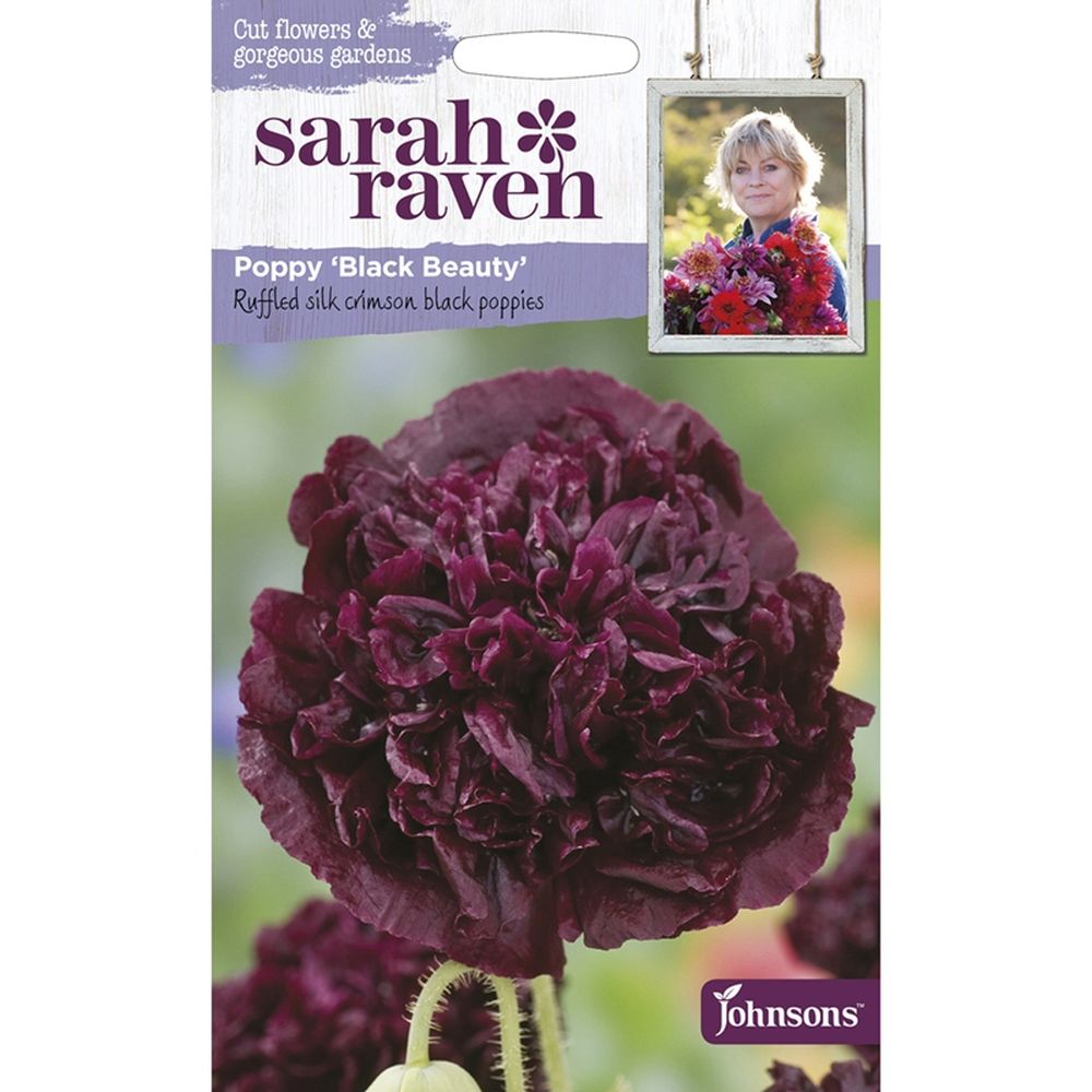 Sarah Raven Poppy 'Black Beauty' Seeds