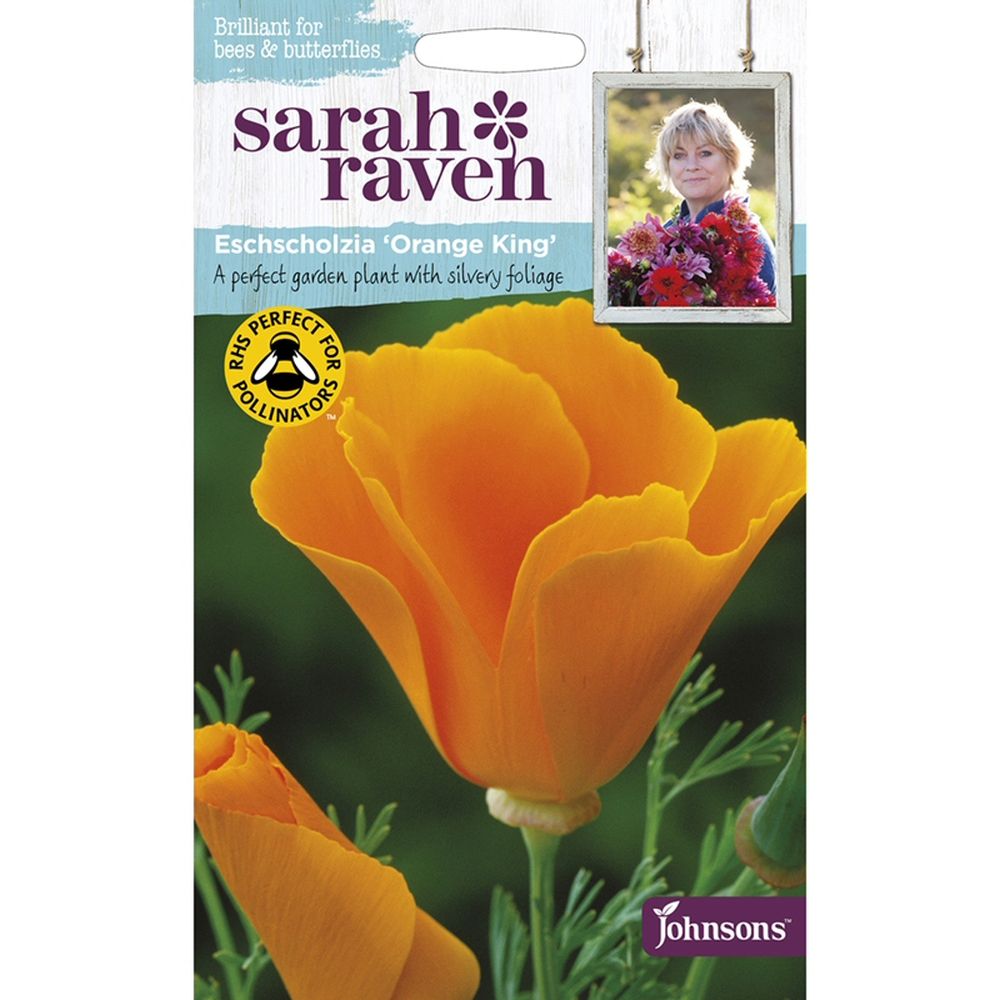 Sarah Raven California Poppy 'Orange King' Seeds