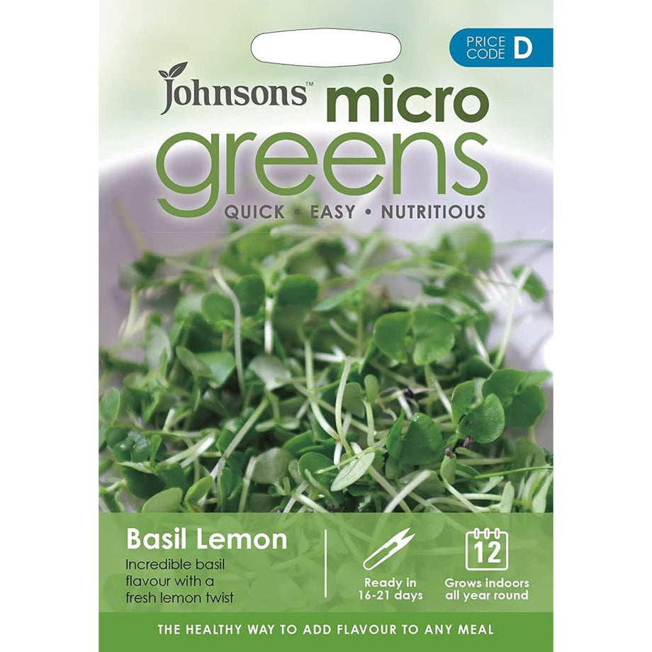 Johnson s Microgreens Basil Lemon Seeds Old Railway Line Garden