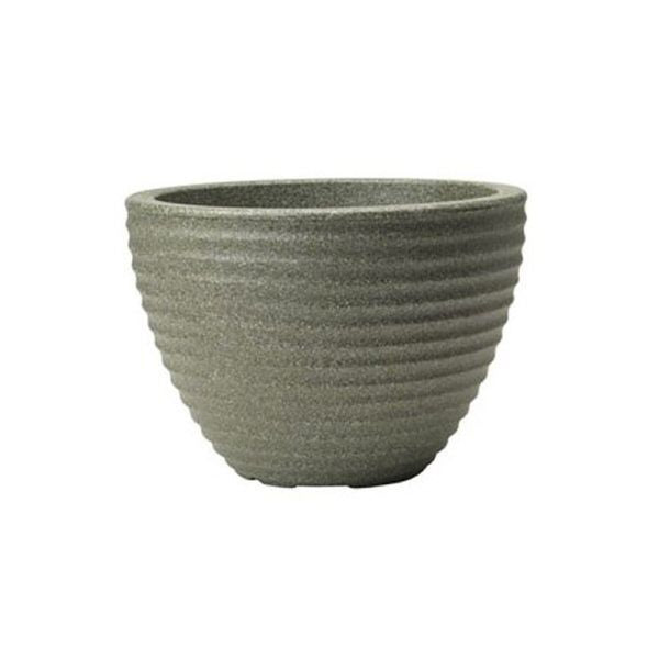 Stewarts 50cm Marble Green Low Honey Garden Pot Planter