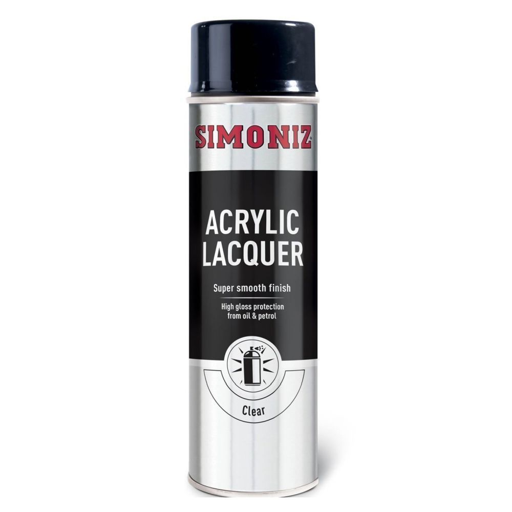 Simoniz 500ml Clear Lacquer Spray Paint