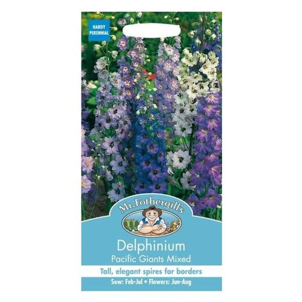 Mr Fothergill's Delphinium Pacific Giants Mixed Seeds