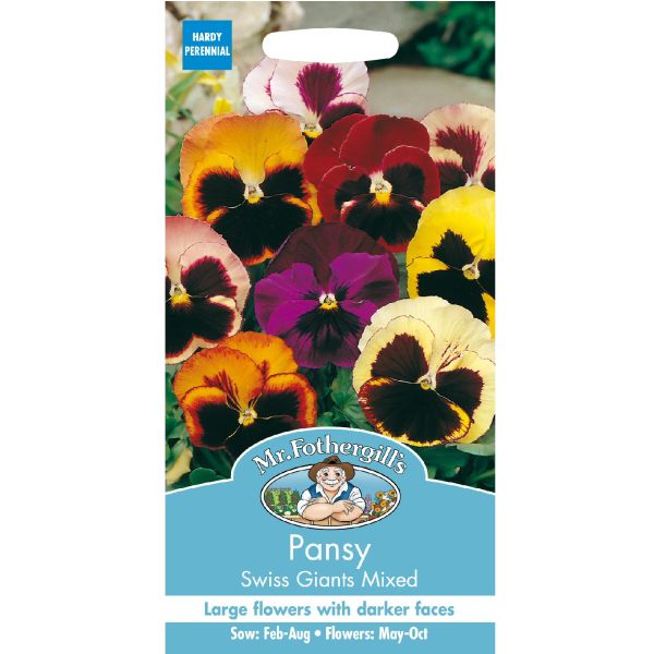 Mr Fothergill's Pansy Swiss Giants Mixed Seeds