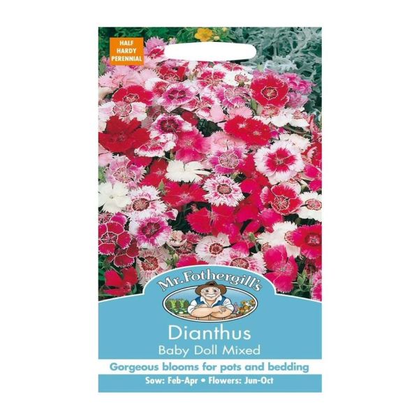 Mr Fothergill's Dianthus Baby Doll Mixed Seeds