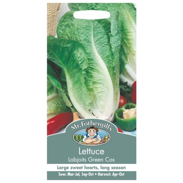 Mr Fothergill's Lettuce Cos Lobjoits Green Seeds