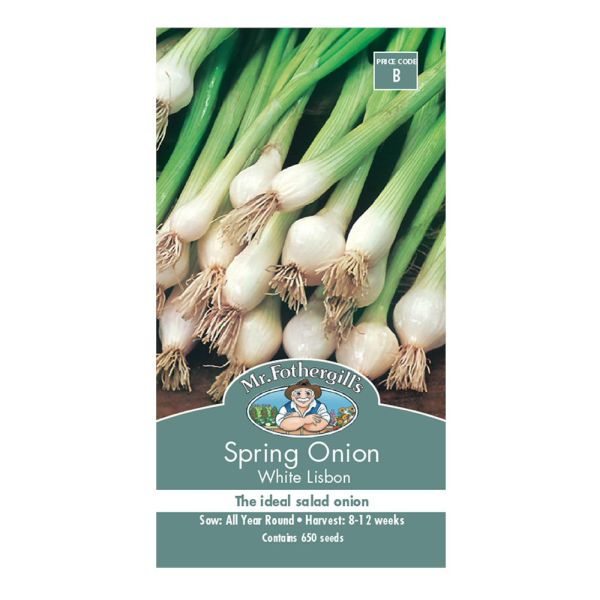 Mr Fothergill's Onion (Spring) White Lisbon Seeds