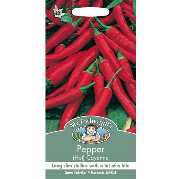 Mr Fothergill's Pepper (Hot) Cayenne Seeds