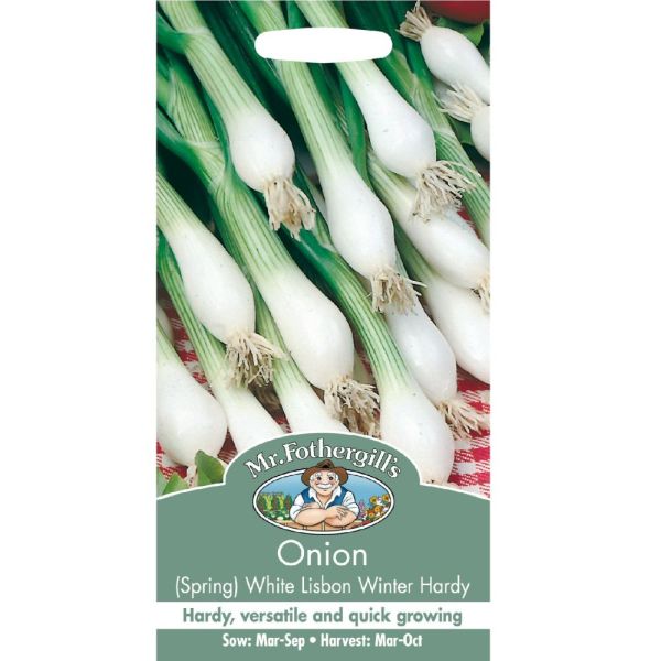 Mr Fothergill's Onion (Spring) White Lisbon Winter Hardy Seeds
