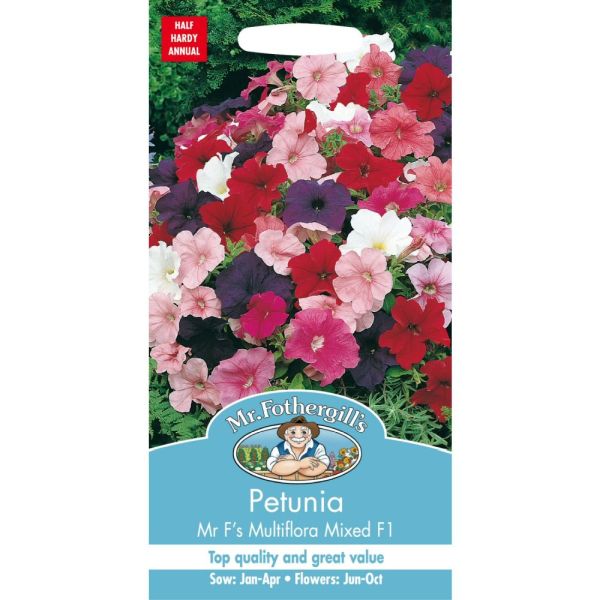 Mr Fothergill's Petunia Mr F's Multiflora Mixed F1 Seeds