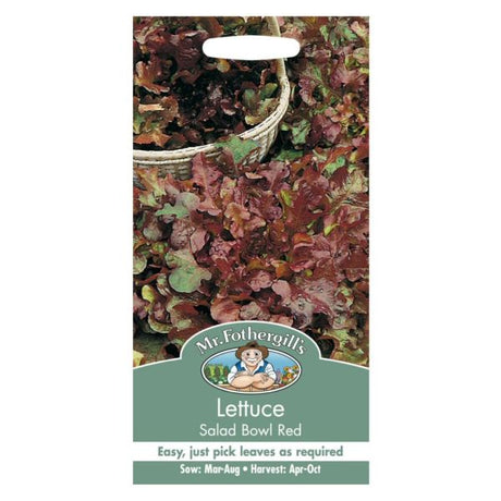 Mr Fothergill's Lettuce Salad Bowl Red Seeds