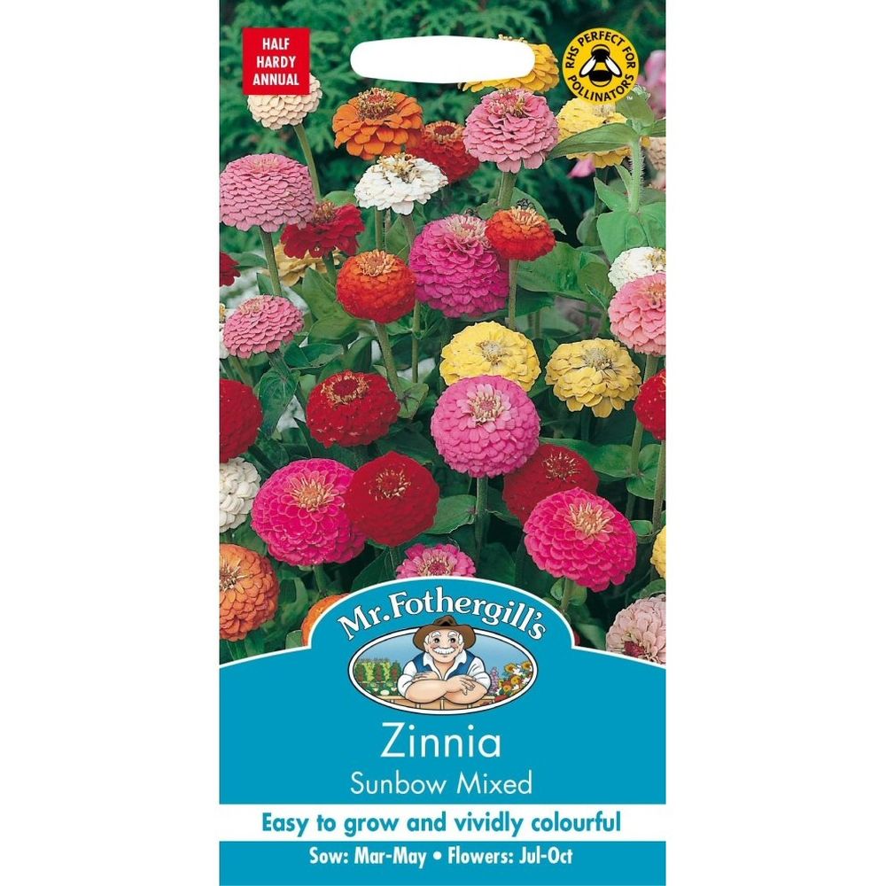 Mr Fothergill's Zinnia 'Sunbow Mixed' Seeds