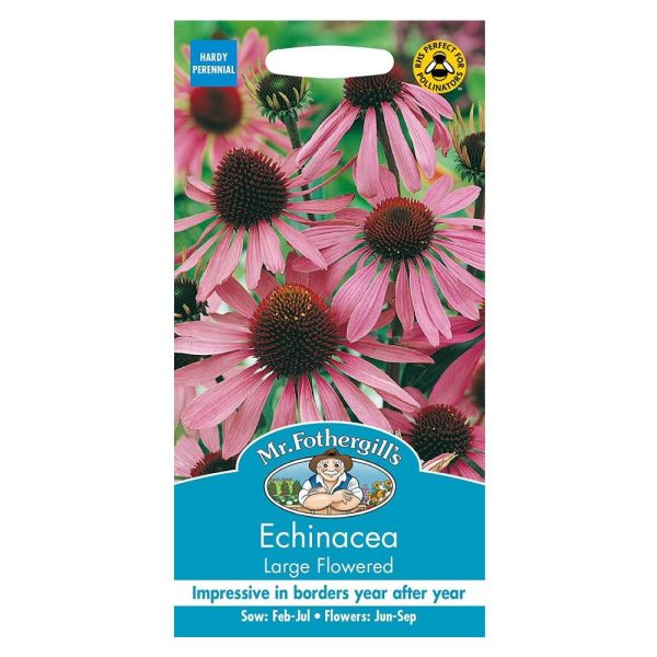 Mr Fothergill's Echinacea Large Flowered Purple Coneflower Seeds