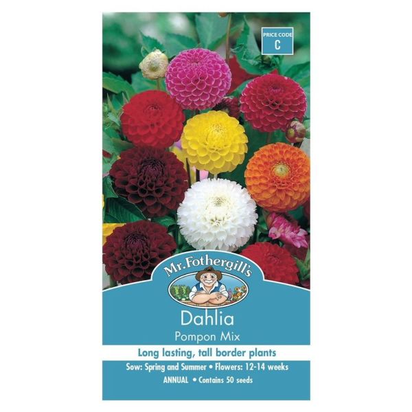 Mr Fothergill's Dahlia Pompon Mixed Seeds