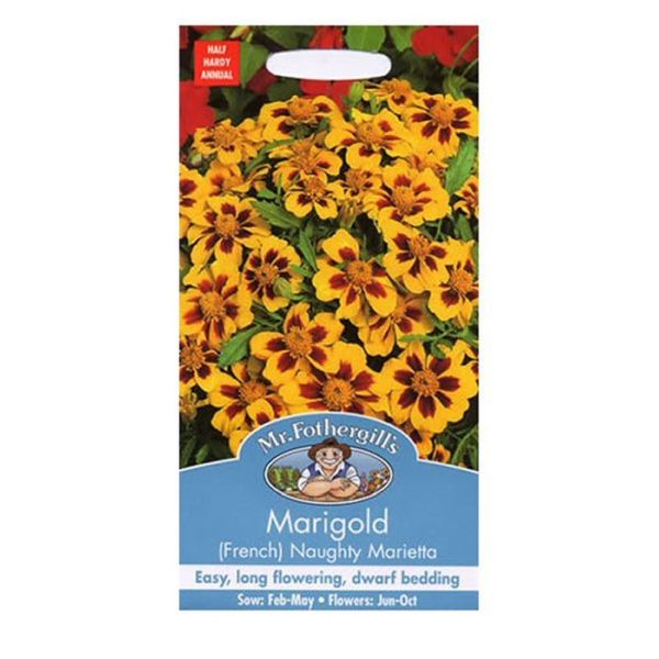 Mr Fothergill's Marigold (French) 'Naughty Marietta' Seeds