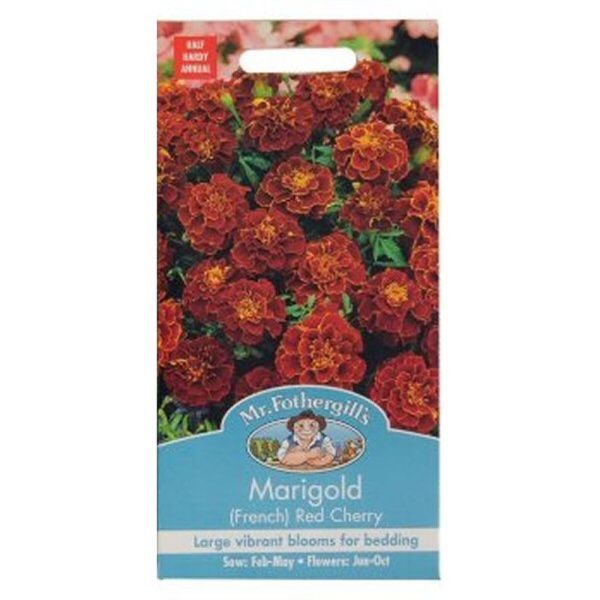 Mr Fothergill's Marigold (French) Red Cherry Seed
