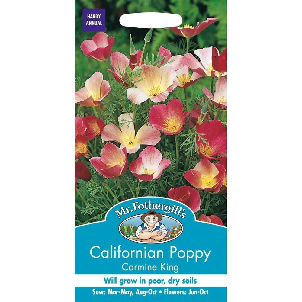 Mr Fothergill's Californian Poppy 'Carmine King' Seeds